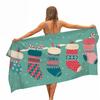 Christmas Microfiber Pool Beach Towel Portable Quick Fast Dry Outdoor Travel Swim Blanket Thin Yoga Gym Home Decor Women Men Kid