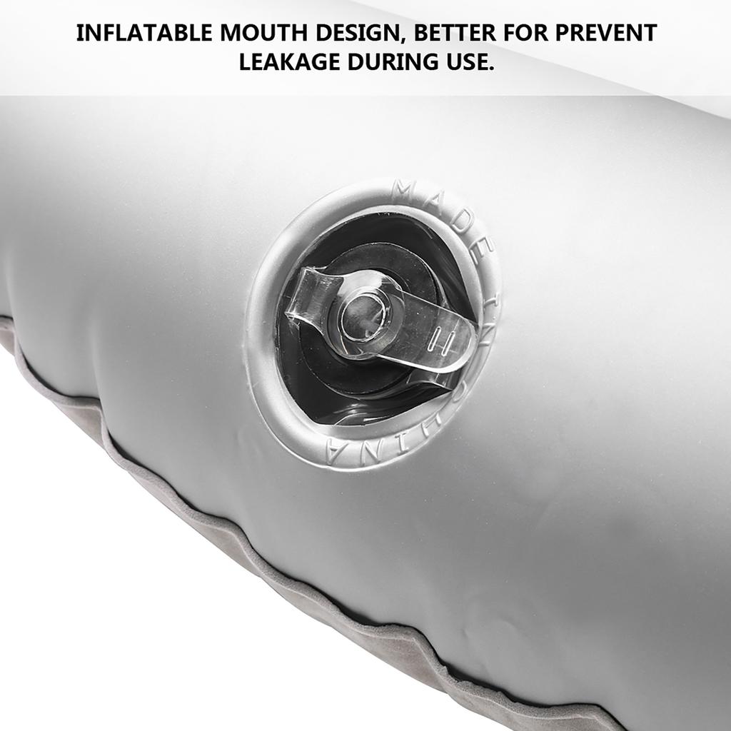 Auto Aufblasbares Bett Rücksitzmatratze Luftbett für Ruhe Schlaf Reise Camping(Silber grau)