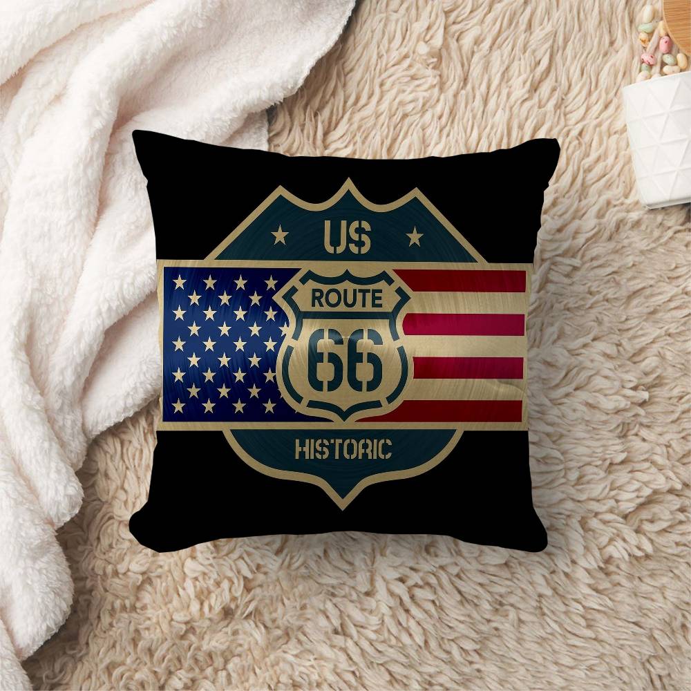 RRoute Office Cushion Pillowcase Car Cushion CoverXCM Lumbar Pillowcase Sofa Pillowcover