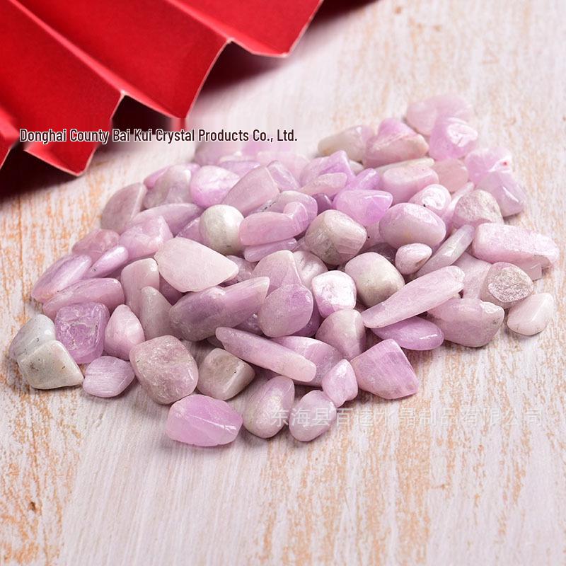 Natural Purple Kunzite & Pink Morganite Stone Gravel for Aquarium & Flower Pot Decoration
