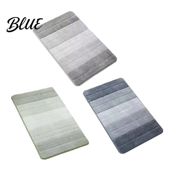 Washable Plush Floor Mat Water-absorbent Rug Quick Color Bathroom Mat Gradient Dry Absorbent Rug Anti-Slip