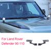 For Landdd Rover Defender 90 110 2020-2025 Trim Accessories LED Spotlight Bracket Car Hood Searchlight Carbon Steel Black