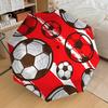 Soccer Ball Pattern Automatic Opening/Closing Umbrella - Portable Three-Fold Design with 8-Bone Iron Frame - Gift for Fans, Travelers, Daily