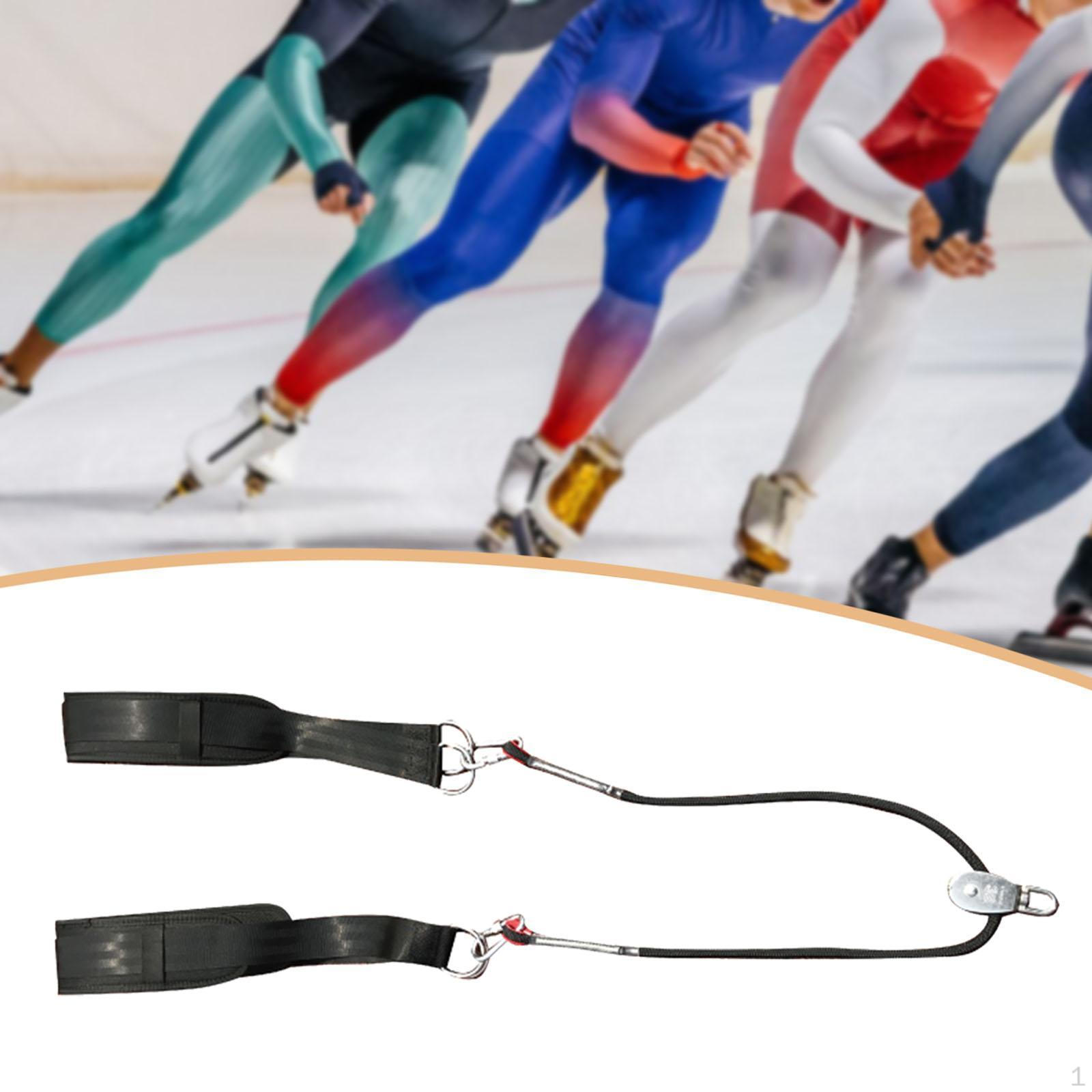 Поясная тренировочная лента для конькобежного спорта на короткой дорожке, тяговый ремень для отработки навыков