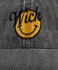 Wig Smile Denim Ball Cap - Light Black Denim