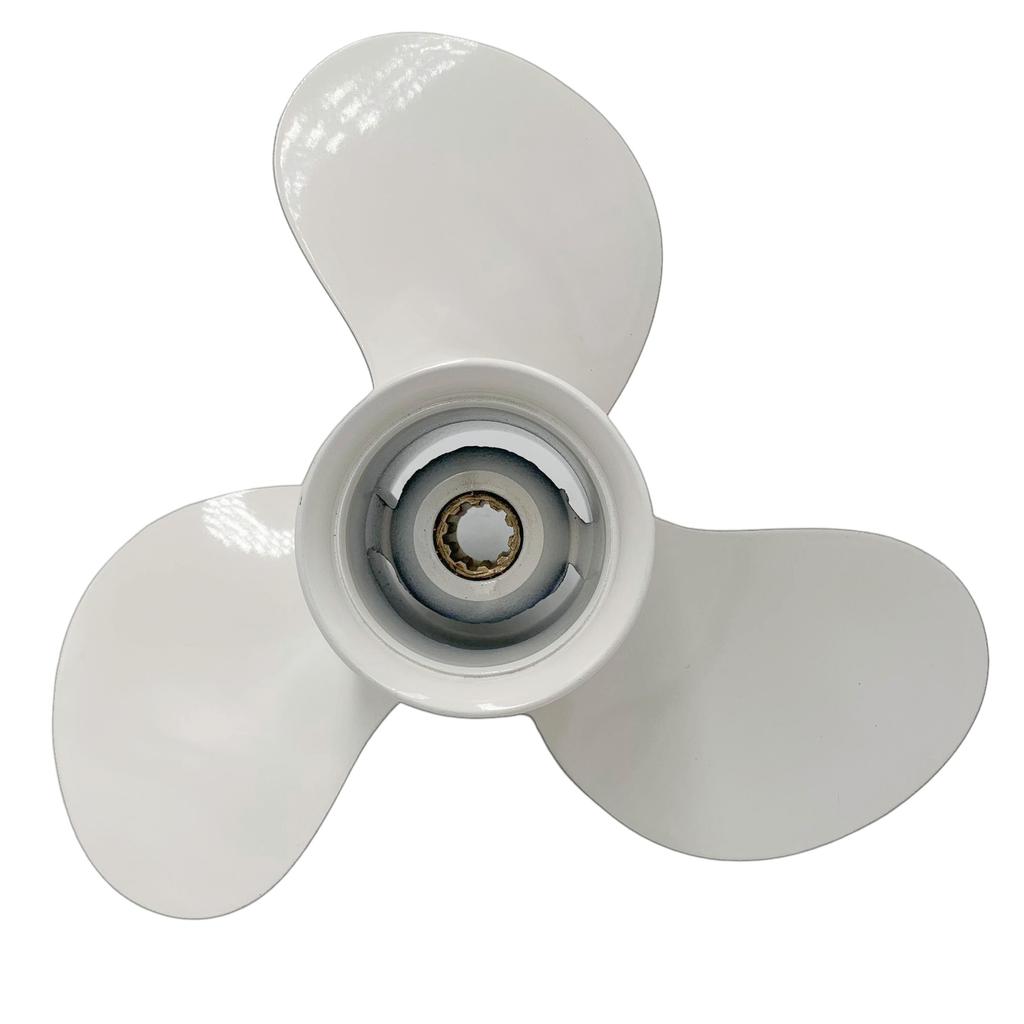 Boat Propeller 9 7/8x11 1/4 Fit for Yamaha Outboard 25HP-30HP 3 Blades Aluminum 10 Tooth OEM NO: 664-45947-01-EL 9.875x11.25