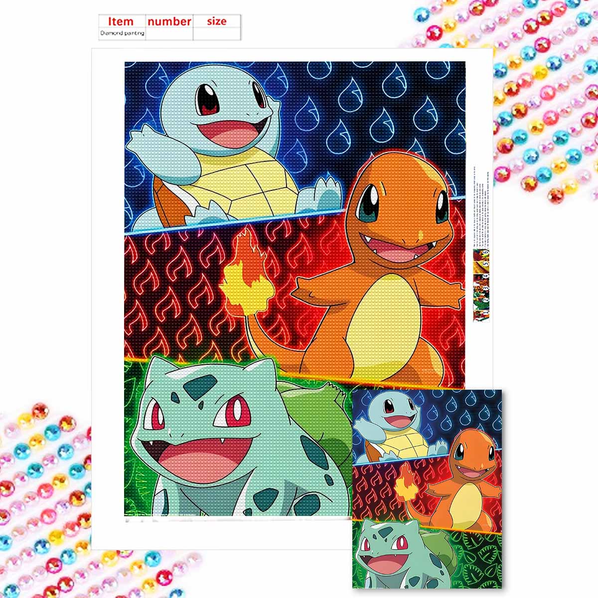 

5D DIY Diamond Art Painting Kits for Adults, Lovely Little Elf Full Round Crystal Diamond Kits for Beginner for Home Wall Decorate Round 20x30cm