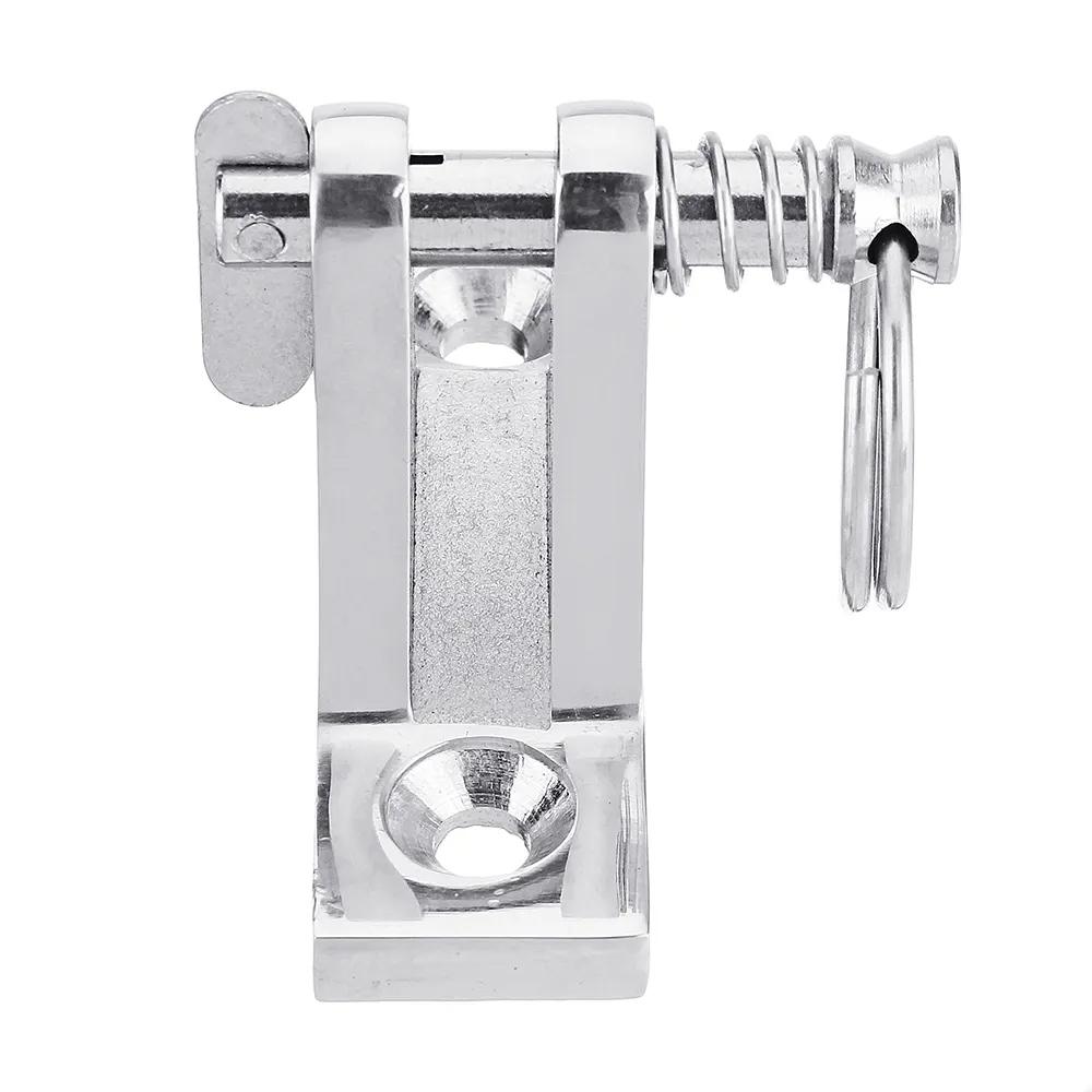 90° Boat Deck Hinge with Quick Release Pin and Ring 316 Stainless Steel Bimini Top Fitting Boat Hinge Mount Marine Accessories 7