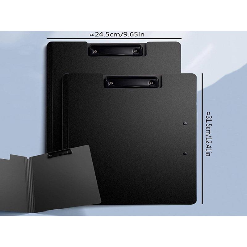 1Pcs Waterproof Fold with Double Clips Clipboard A4 File Cover Folder Write Draw Pad Clip Organizer Office Supplies