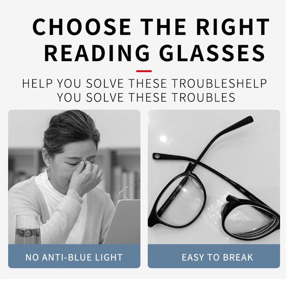 Ultralight Presbyopia Glasses PC Frame Far Sight Eyewear Portable Reading Glasses Women Men