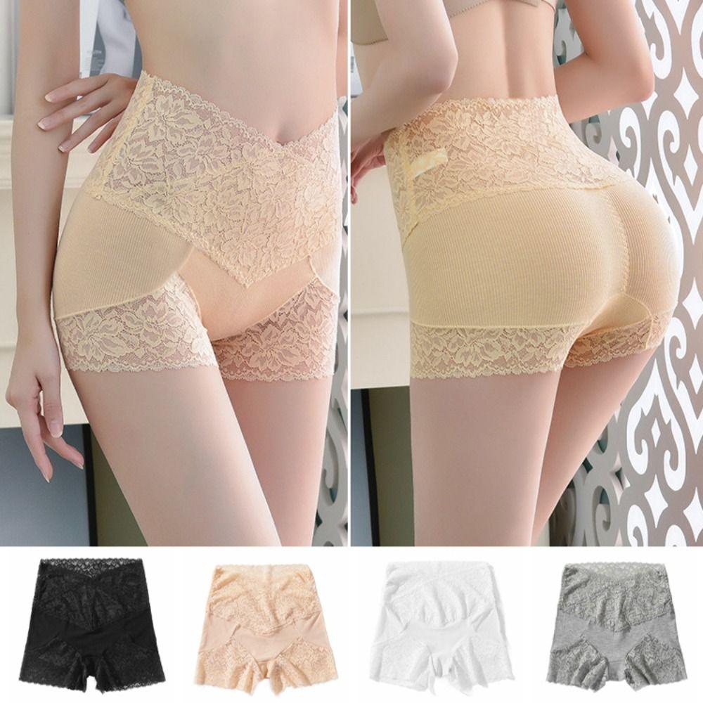 Tummy Control Lace Safety Pants Transparent Ladies Leggings Shorts Seamless Shorts  Women Girls