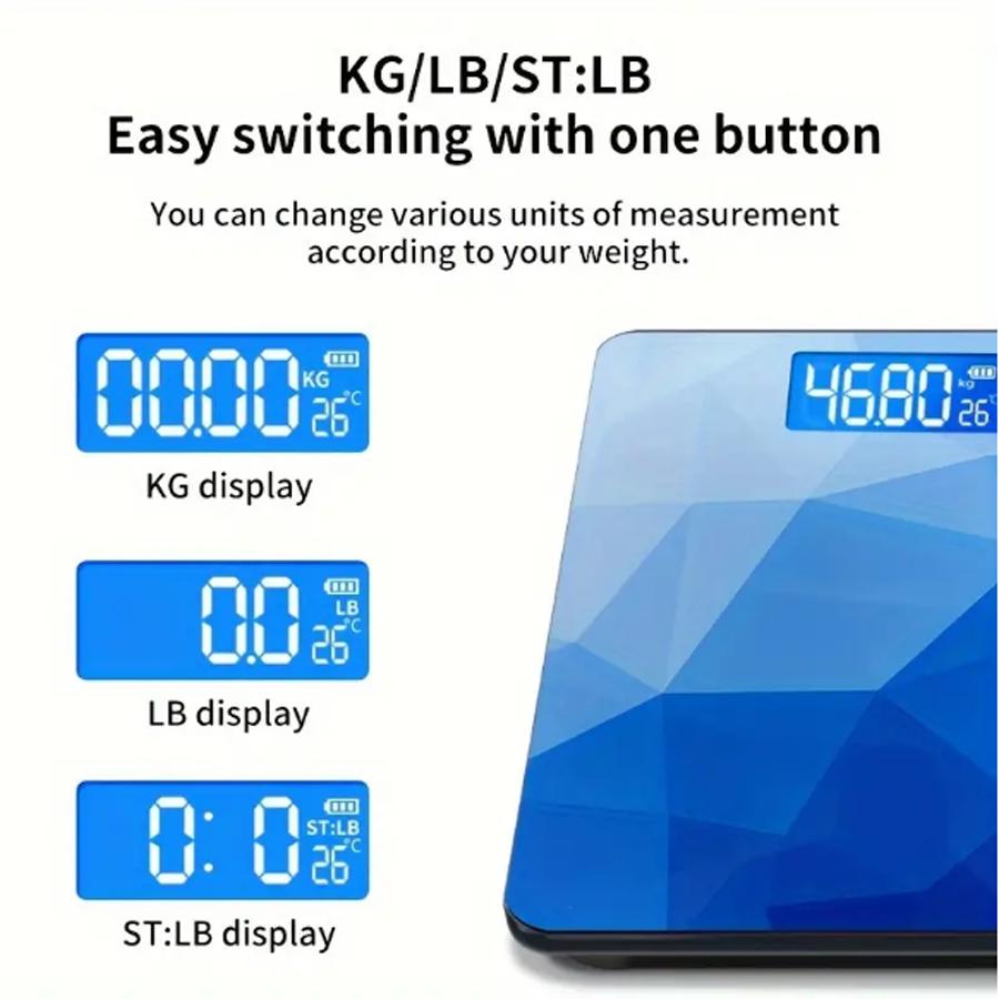 Gradients Color LCD Display Bathroom Weights Scale Household Accurate Gym Smart Scales Body Weighing Digital Electronic Scale