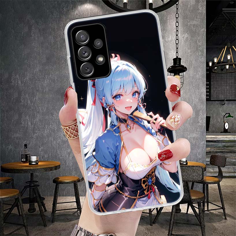 Genshin Impact Kamisato Ayaka Phone Case For Samsung Galaxy A12 A22 A32 A52 A72 A02S A51 A50S A71 A70 A31 A20S Note 20 Ultra S10