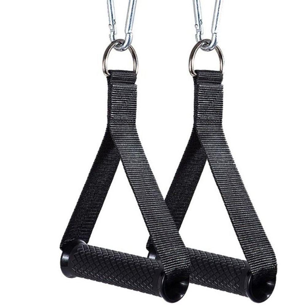 1 Pair of Multifunction Nylon Webbing Grip Puller Handle  Weightlifting