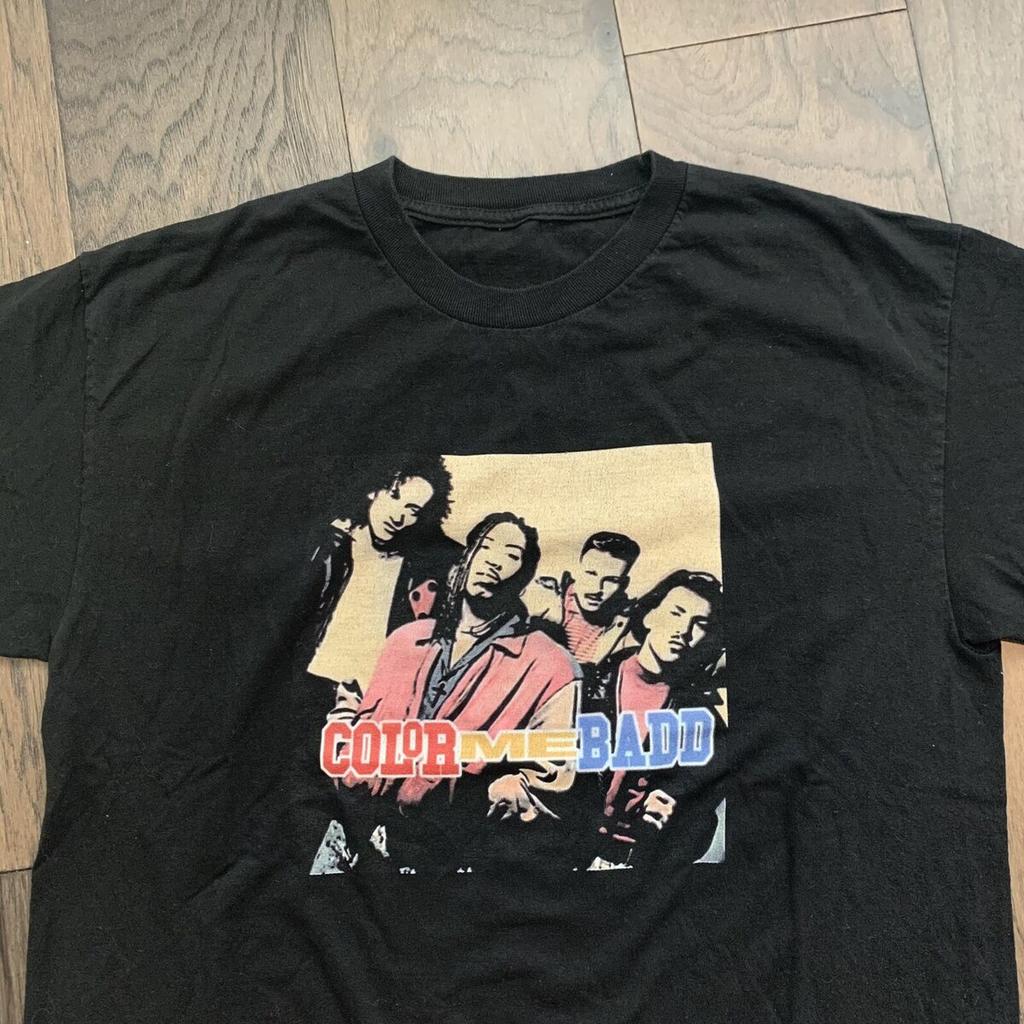 Vtg Color Me Badd Band In Concert Cotton Black All Size Men Women Shirt AG262