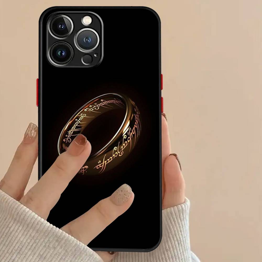 Movie The L-Lord R-Rings For iPhone 16 15 14 11 12 13 Mini Pro Max X XR XS Phone Case Shockproof Frosted