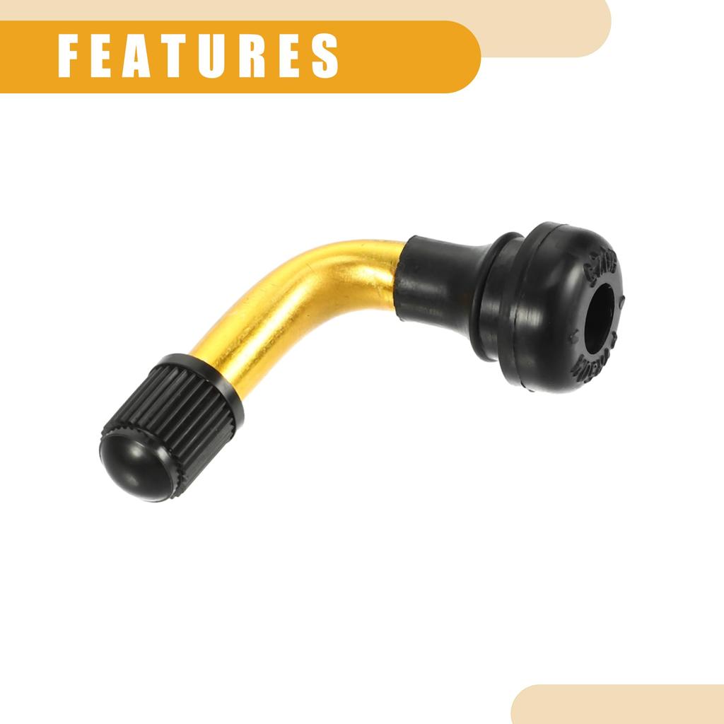 Partuto 4pcs Universal PVR50 Tubeless Tire Valve Stem - Tubeless Tire Valves for Car,