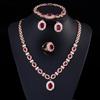 High-End Retro Zircon Necklace Set Chain Women'S Jewelry Bridal Set