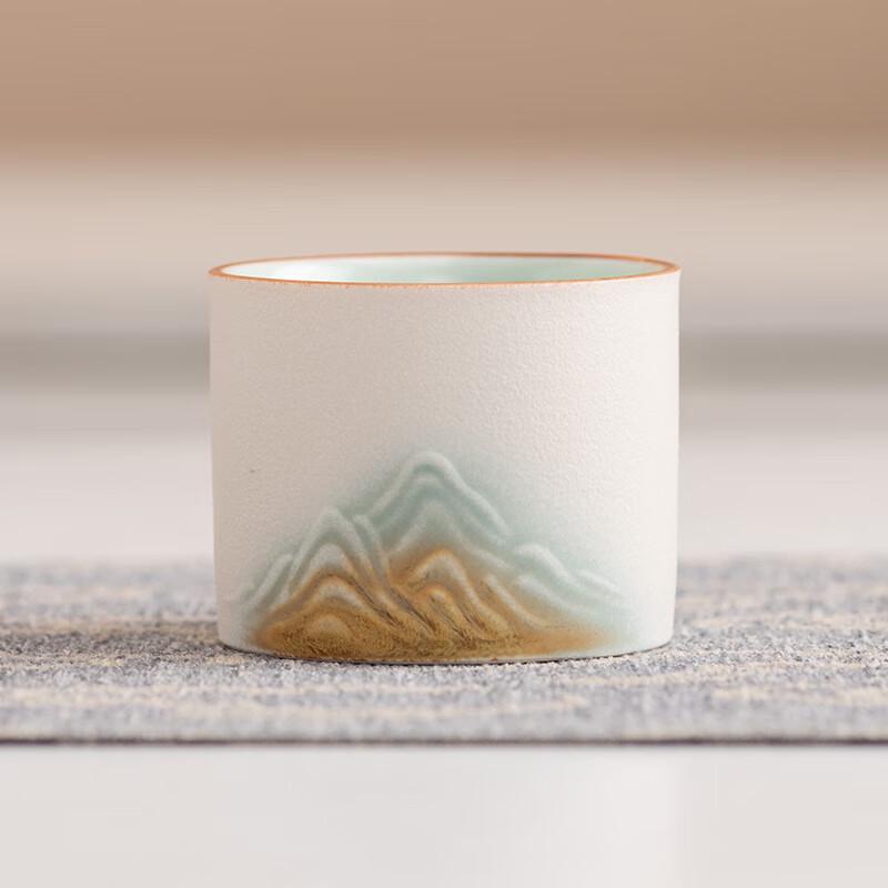 ZK Light Luxury Chinese Style Splendid Landscape Master Tea Cup Single Cup