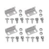 4PCS Boat Cabinet Hardware 61mm/2.4in Marine Flush Pull Slam Latch Black Round Ring Lock Flush Pull Slam Latch Yachts Use