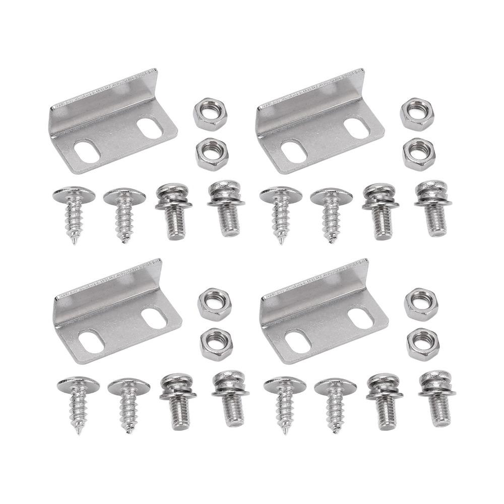 4PCS Boat Cabinet Hardware 61mm/2.4in Marine Flush Pull Slam Latch Black Round Ring Lock Flush Pull Slam Latch Yachts Use