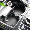 Car Styling Water Cup Holder Frame Trim Covers Stickers For Mercedes Benz GLC C E Class W205 W213 X253 Interior Auto Accessories