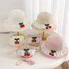 New Children's Hat Summer Cherry Bag Princess Hat Baby Girl Straw Hat Sun Protection Hat Sun Hat