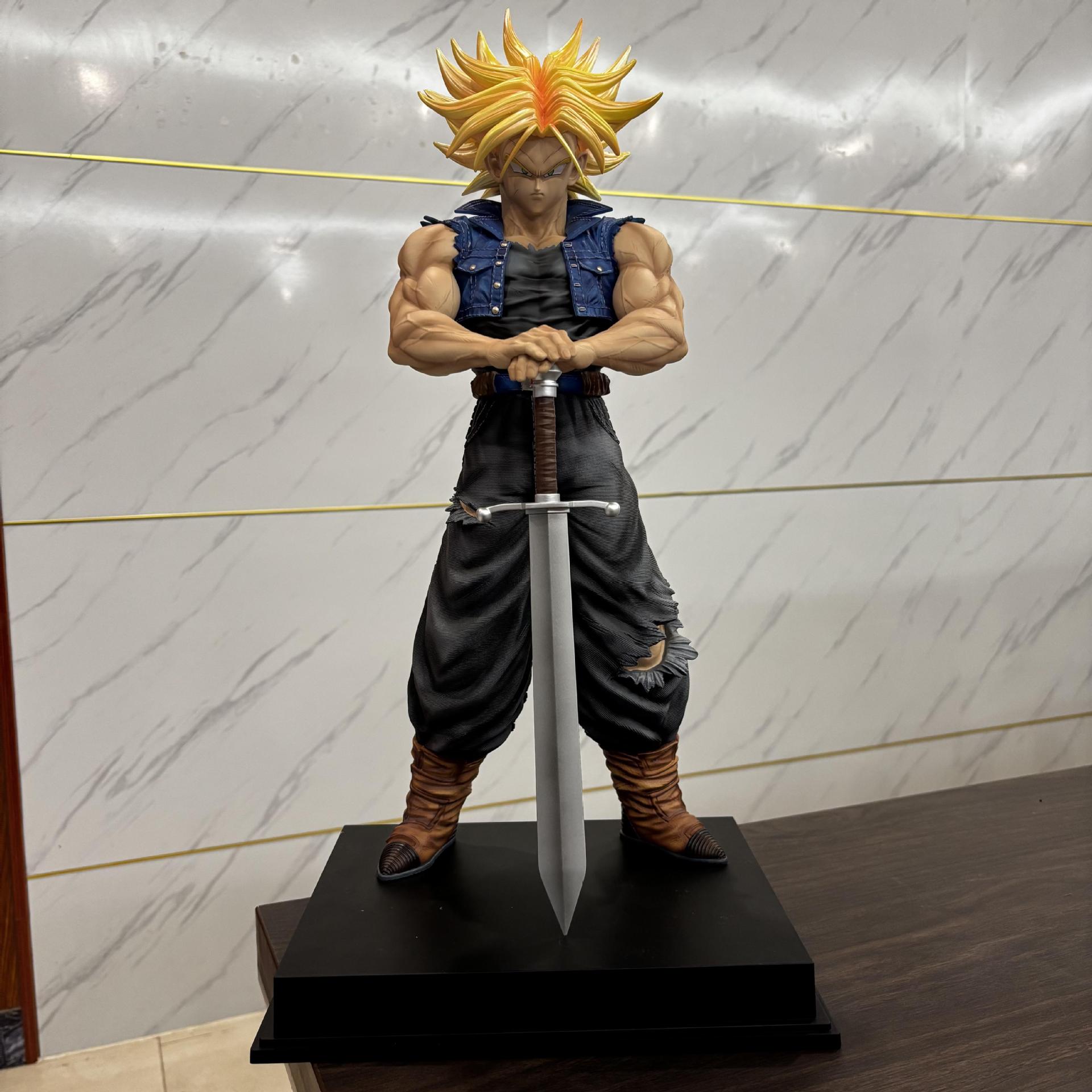 Jt Statue Dragon Ball Infinite Z Warrior Gk 2% Trunks Anime Figure 53cm Super Saiyan Action Doll Collection Large Mode Toy Gifts