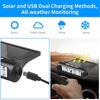 Solar Power Car Tire Pressure Alarm Digital Display Auto Smart TPMS Tyre Pressure Monitor System Temperature Warning Sensor