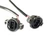 2 Pieces H11 (or H8/880/881) to H16 (or 5202/ PSX24W) Wiring Pigtail Conversion Harness Connector Wire Adapter Socket Plug Cable