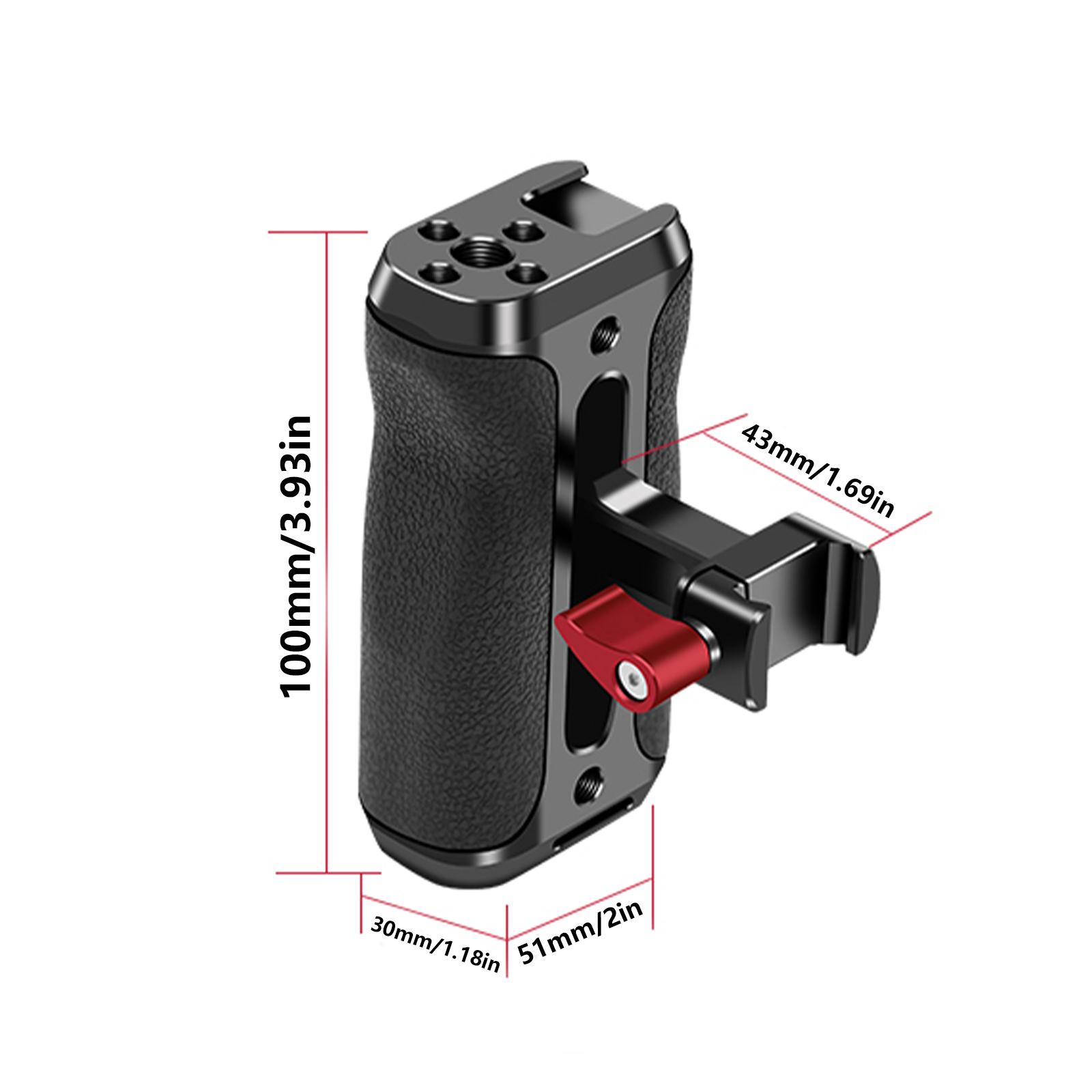 

Ergonomic Camera Side Handle Aluminum Construction with Adjustable Height for Photo Enthusiasts for Accessory Expansion 1