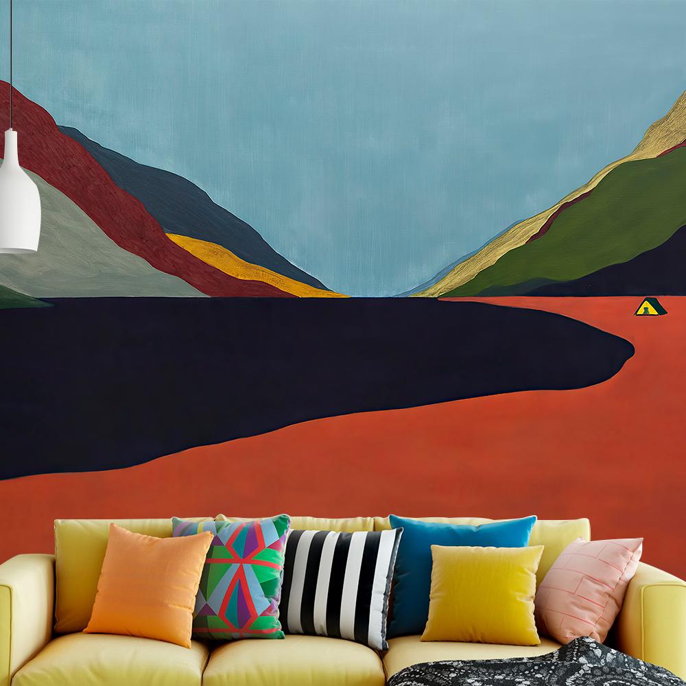 Nordisch einfach psychedelische Szene Heimdekoration Wandteppich Hippie Bohemian DEKORATIONSWANDTEPPICH Strandmatte Schlafzimmer Wandbehang