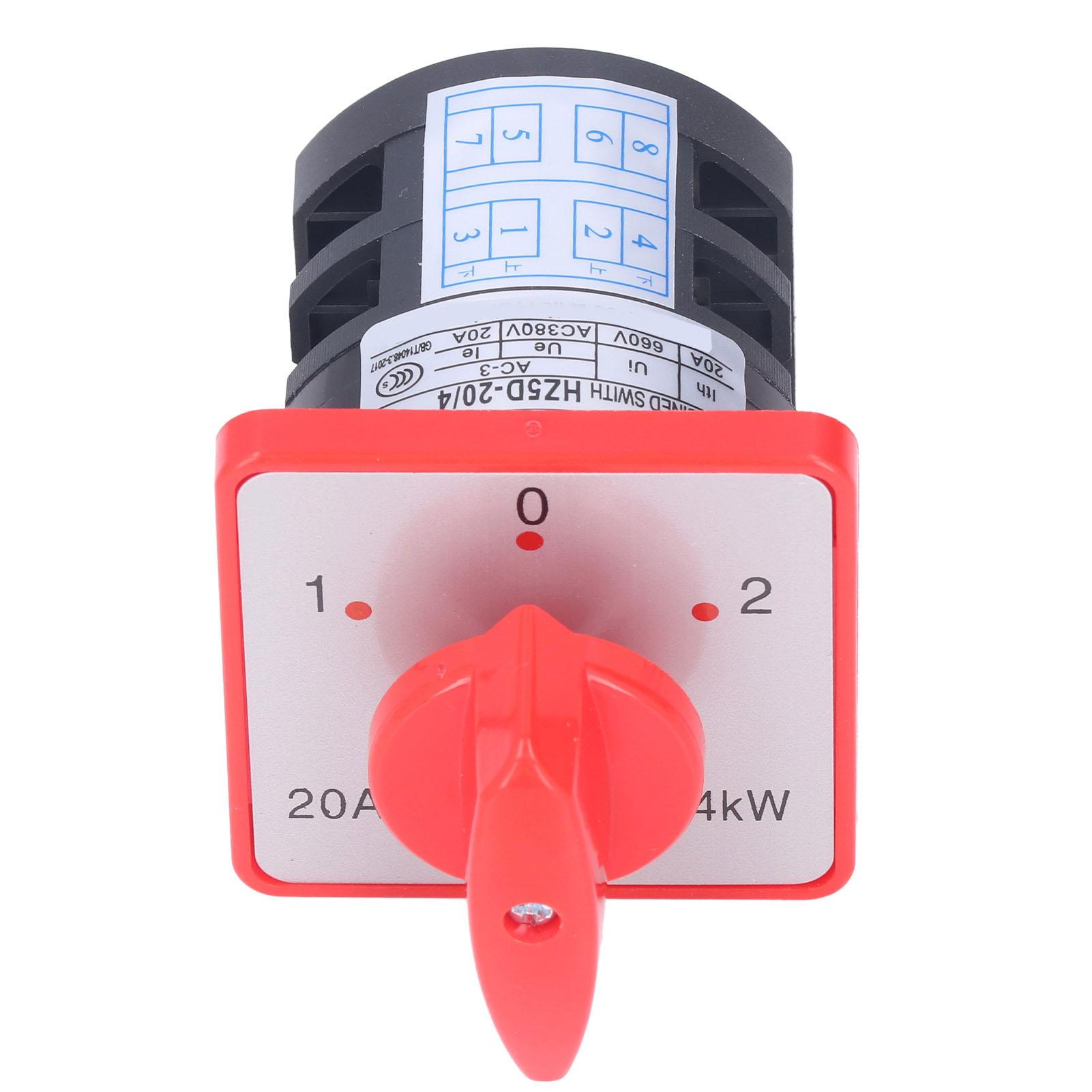 

Перекидний перемикач 2-полюсний 3-позиційний кулачковий перемикач управління для двигуна AC380V