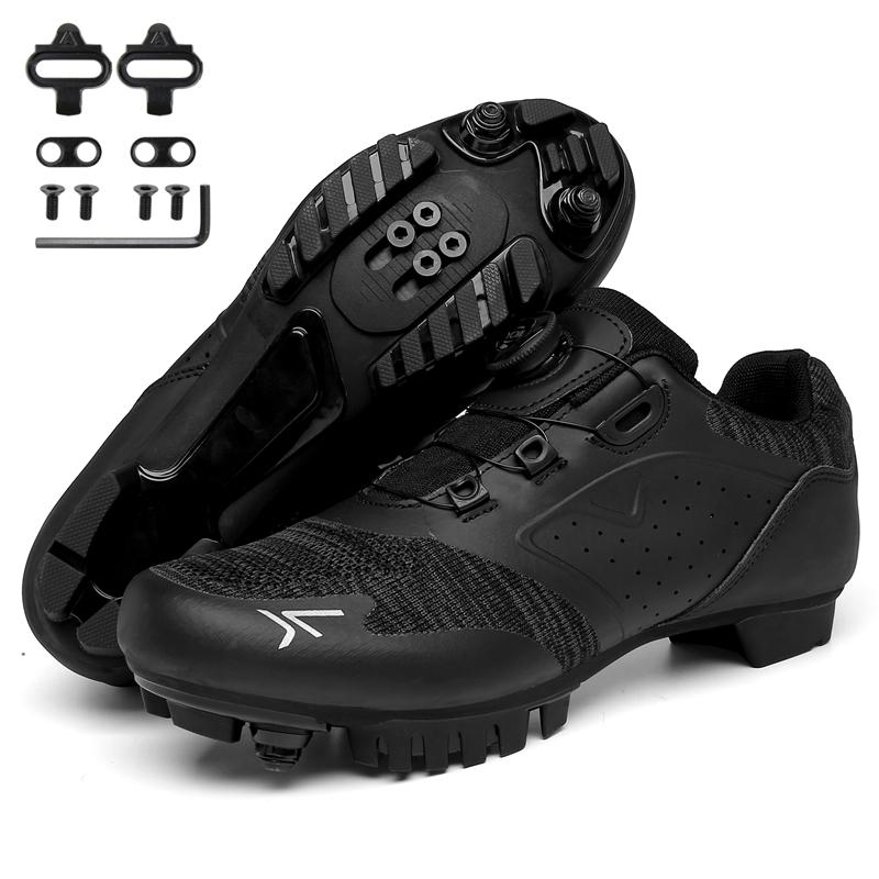 Cycling Shoes Men Breathable MTB Cleat Shoes Self-Locking Racing Road Bike SPD Shoes Lightweight Bicycle Sneakers Large Size 49