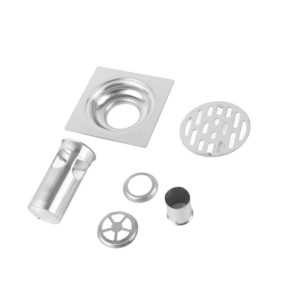 Thickened Stainless Steel Home Bathroom Shower Kitchen Anti Odor Floor Drain Waste Grate