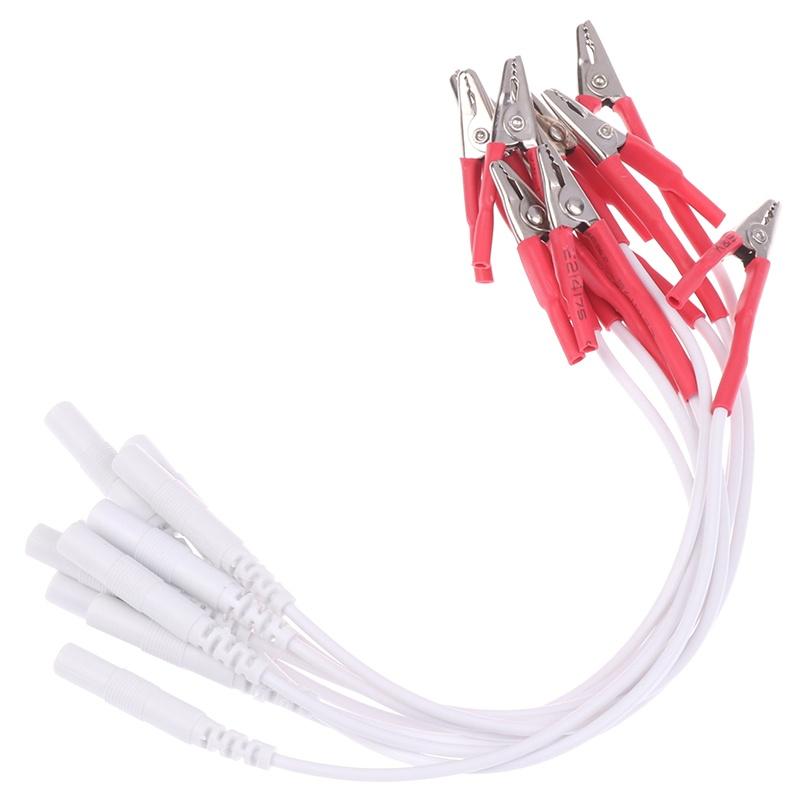 10Ps Tens/Ems Tieline Alligator Clip Cable Wire Electrode Accessories For Hwato Sdz-Ii Electronic Acupuncture2Mm Pin Type Cables