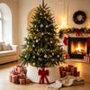 Folding Velvet Christmas Tree Collar Strip Design Christmas Tree Base Protector  Farmhouse