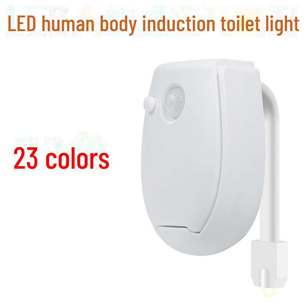 LED Toilet Motion Sensor Night Light - Creative Hanging Atmosphere Light, Intelligent Human Body Induction, Popular Sale.
