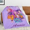 K-POP Custom Name Blanket D-Demon H-Hunters Personalized Gift for Girls Office Camping Nap Leisure Home Decor Birthday Present