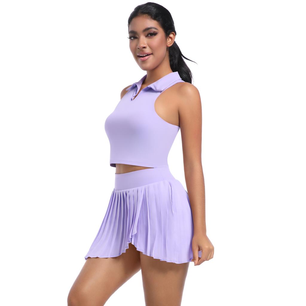 Nessaj Yoga Set Mit Porckets Frauen Workout Kleidung Hohe Taille Kleid Shorts Ärmellose Weste Fitness
