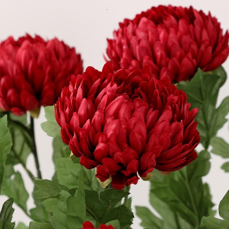 58cm Big Marigolds Chrysanthemum Artificial Flowers Silk Summer Home DIY Wedding Flores Decor