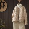 Womens Lightweight Short Puffer Jacket With Quilted Design Warm Down Coat Small Stature Daily Wear Winter