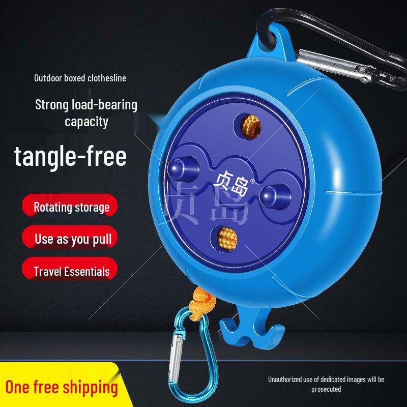 Compact 8m/10m Portable Travel Clothesline for Outdoor, Dorm, or Hotel Use