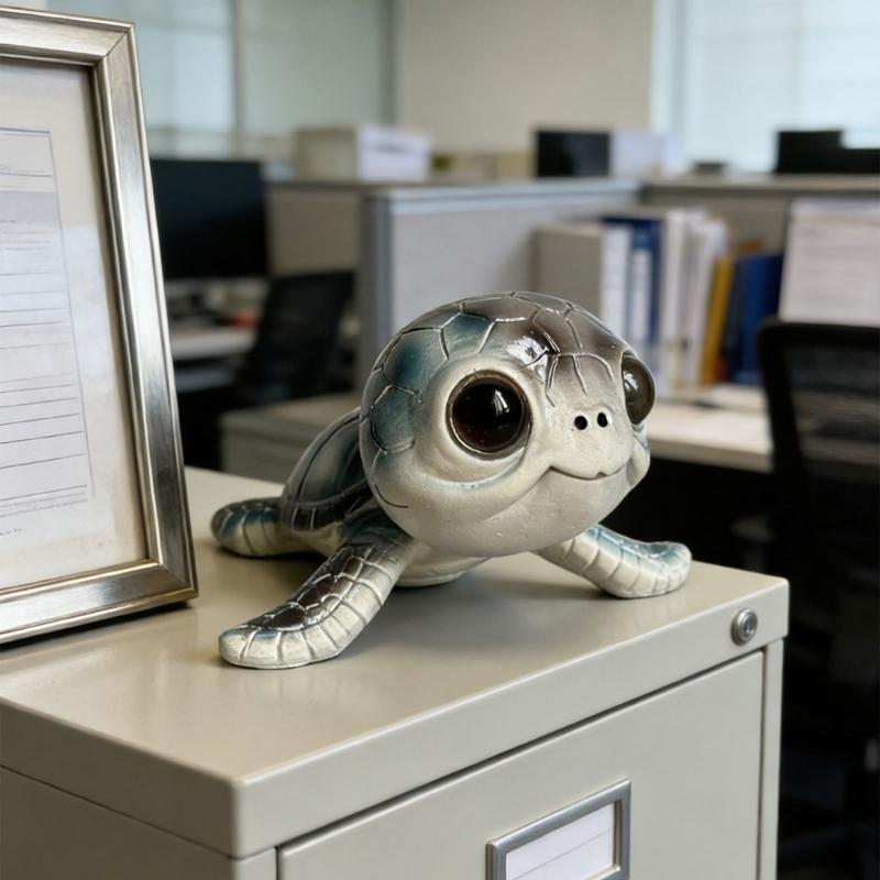 Kleine Schildkröten Tierfiguren Harz Meeresschildkröten Statuen Meerestiere Sammlungen Schildkröten Skulpturen Verzierung Heimdekorationen