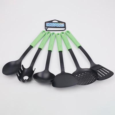High-Temp Resistant Non-Stick Kitchen Utensils Set - 6-Piece: Spatulas, Spoons & Slotted Spoons