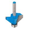 Router Bit 45 Degree 14in Round Shank Chamfer Tool with Top Bearing for Woodworking14x58