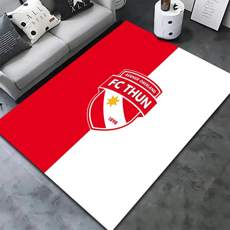 Fc Thun Logo Carpet Rug For Living Room Bedroom Home Sofa Decoration Kids Play Nonslip Floor Mat