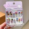 Cartoon Children's Wearable Nail Art Patches - Sweet and Cool Styled False Nails for a High-End Manicure