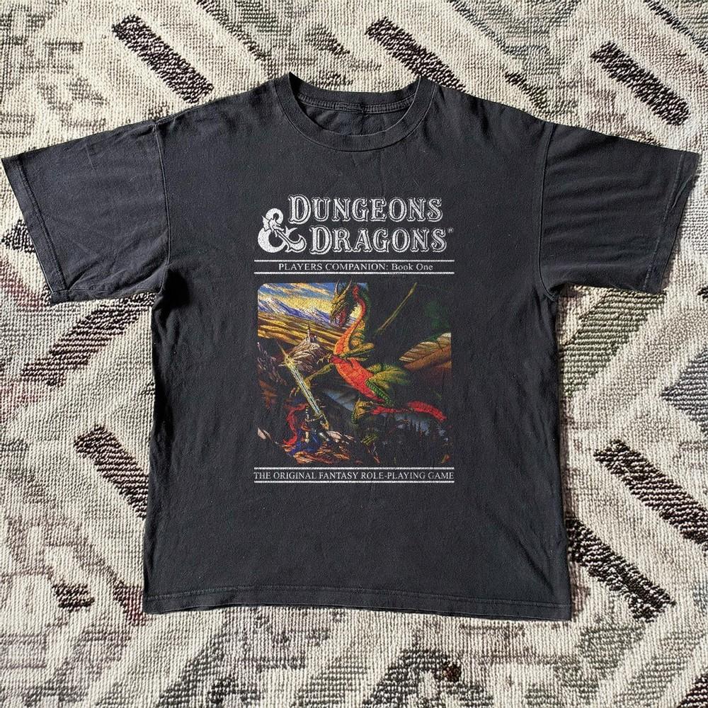 

Dungeons amp Dragons Retro Cover Black Unisex TShirt Size S5XL Unisex T-Shirt S