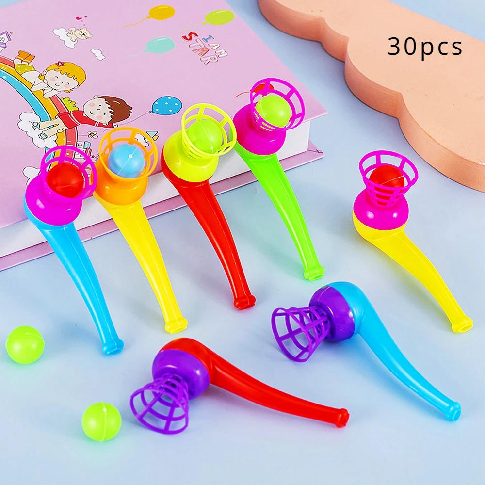 12/30Pcs Fun Magic Blowing Pipe Floating Ball Game Kids Birthday Party Favors Carnival Christmas Party Prizes Piñatas Toy